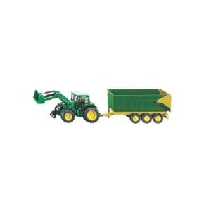 JOHN DEERE s utovarivačem i prikolicom SIKU S01843 igračka