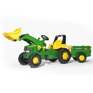 JOHN DEERE traktor na pedale s utovarivačem i prikolicom ROLLY TOYS 811496 igračka