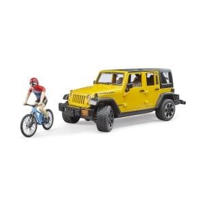JEEP Wrangler Rubicon + biciklist i bicikl BRUDER U02543 igračka