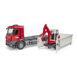 MERCEDES BENZ Arocs s kontejnerom i SCHAEFF bagerom BRUDER U03624 igračka