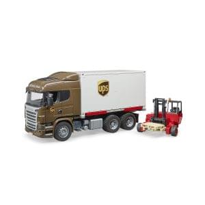 SCANIA R-series UPS kamion s viličarom BRUDER U03581 igračka