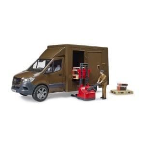 MERCEDES BENZ Sprinter UPS kamion dostavna služba + dodaci BRUDER U02678 igračka