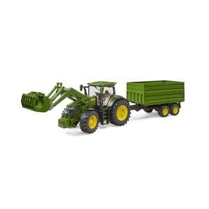 JOHN DEERE 7R 350 s utovarivačem i prikolicom BRUDER U03155 igračka