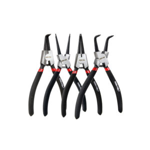 MAR-POL kliješta služe za montažu i skidanje osigurača. Postoje 2 vrste zaštite: unutarnja (širi se unutar rukavca) i vanjska (stezanje, izvan okna). Cijeli set je prilagođen za rad s vanjskim prstenovima i unutarnjim. Imaju ravne i zakrivljene krajeve. Kliješta su izrađena od izdržljivog i snažnog CrV krom-vanadij čelik, imaju dvobojne gumene ručke. Prekriven izdržljivim slojem nikla. Vrlo kvalitetna kliješta za uskočnike, nezamjenjiva u auto radionicama i za privatnu upotrebu korisnika.