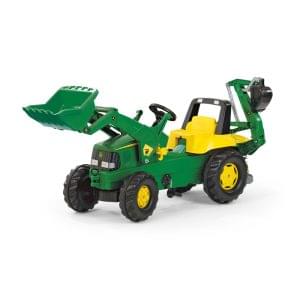 JOHN DEERE traktor na pedale s utovarivačem i kopačem ROLLY TOYS R811076 igračka