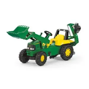 JOHN DEERE traktor na pedale s utovarivačem i kopačem ROLLY TOYS R811076 igračka